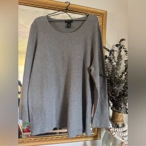 Lane Bryant Gray Crew Neck Sweater